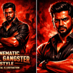 How to Create a Cinematic Tamil Gangster Movie Poster Style Digital Illustration in 4K