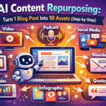 AI Content Repurposing: Turn 1 Blog Post Into 10 Assets (Step-by-Step)